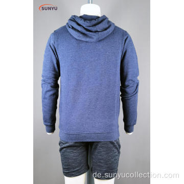 Herren Longsleeve Sweatjacke mit Kapuze